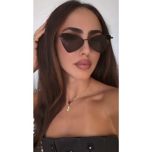 NEW Saint Laurent SL303 Jerry Sunglasses in Black - Picture 2 of 10